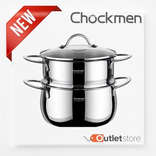 Nồi Hấp CHOCKMEN Inox 18/10 Size 16CM Nồi Đa Năng Nồi Canh Đáy Liền Dày Dặn Dùng Mọi Loại Bếp