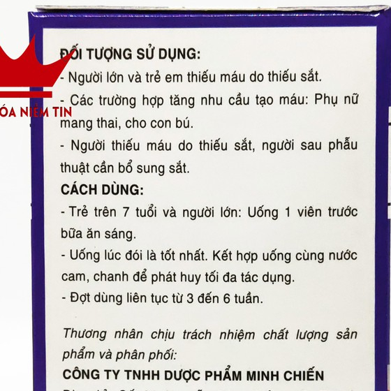 Viên uống Bổ máu Fevimax Gold bổ sung Sắt, Acid Folic cho người thiếu máu  , phụ nữ mang thai và cho con bú - Lọ 30v