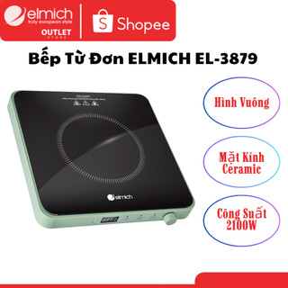 Bếp từ đơn elmich el-3879 (hình vuông, mặt kính ceramic, điều khiển núm xoay, công suất 2100w)