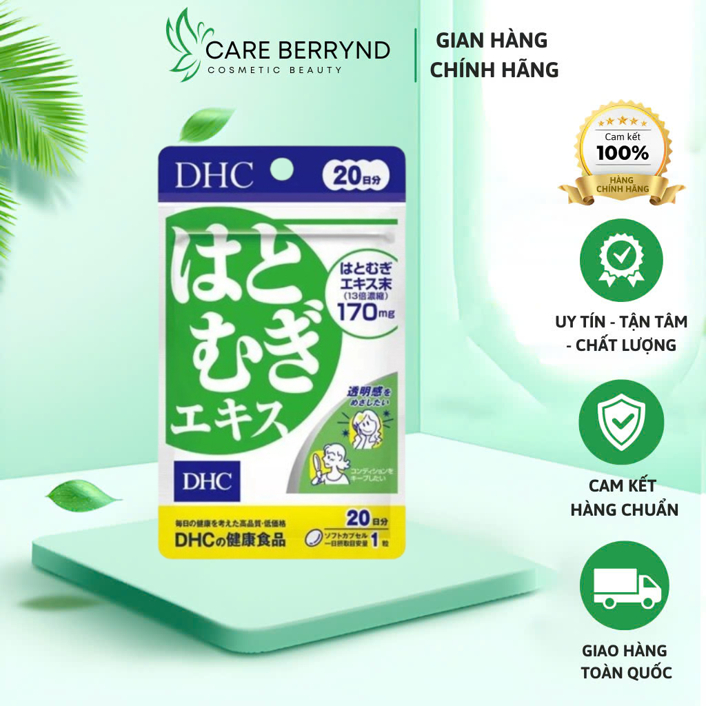 Viên Uống Trắng Da DHC Hỗ Trợ Làn Da Trắng Sáng, Đều Màu Da Gói 20 Ngày - Careberrynd