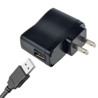 Cốc sạc đen usb 5V-0.5A có đèn led báo, cóc củ sạc loa đài, điện thoại, máy nghe nhạc, quạt đồng hồ chân dẹt dẹp tự ngắt