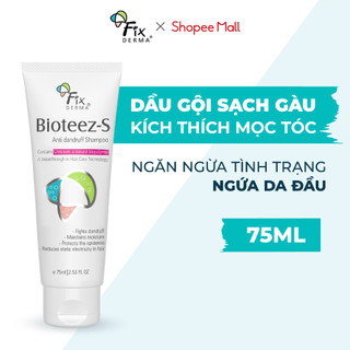 Dầu gội sạch gàu, kích thích mọc tóc bioteez-s shampoo giảm nhờn và ngứa cho da đầu 75ml - hùng lợi