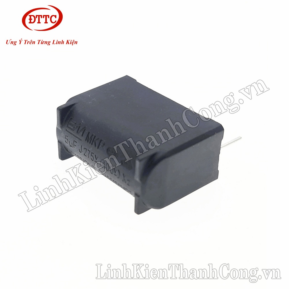 Tụ Bếp Từ 5Uf 275Vac 400Vdc Đứng Đen, Xanh