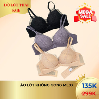 Áo Lót Không Gọng Nâng Ngực Áo Ngực Ren Cúp Ngực Có Bàn Tay Không Gọng Ml03