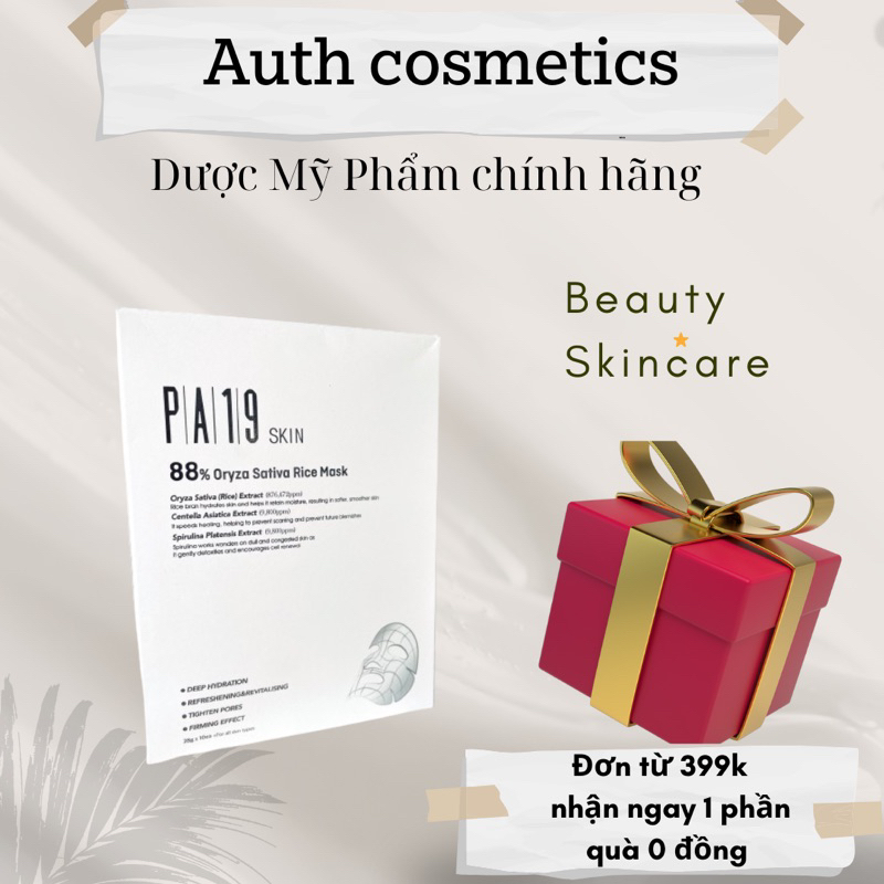 Mặt nạ gạo PA19 Skin 88% Oryza Sativa Rice Mask