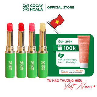 Son dưỡng hữu cơ hồng môi, mềm mịn, mọng nước, giảm thâm môi 3M Cỏ Cây Hoa Lá - 1.5g