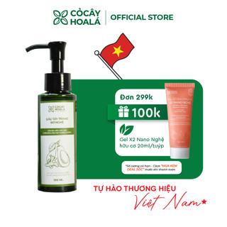 Dầu tẩy trang bơ nghệ Cỏ Cây Hoa Lá - Dung tích 100ml