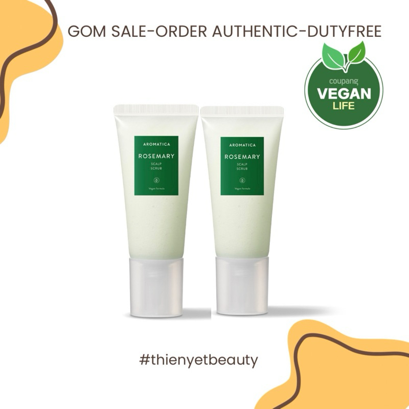 Tẩy tế bào chết da đầu sạch sâu Aromatica Rosemary Scalp Scrub Shampoo 165ml