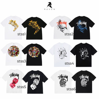 áo thun nam nữ stussy cotton 100%, form oversize cao cấp full team tag