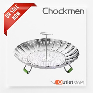 Vỉ Hấp CHOCKMEN Inox 18/10 Xửng Hấp Khay Hấp Có Chân Hấp Cách Thuỷ Đa Năng Dùng Cho Nhà Bếp