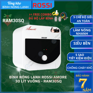 Bình nước nóng Rossi Amore 30 Lít Vuông- RAM30SQ,  bảo hành 7 năm toàn quốc, tân á đại thành online