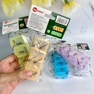 Hộp chia thuốc 4 ngăn HPG41 - Hộp phân chia thuốc uống theo ngày HOFACO tiện lợi an toàn