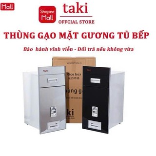 {Nhập Khẩu}Thùng Gạo Tủ Bếp, Thùng Đựng Gạo Gương Cường Lực Tủ Bếp Dưới - Bảo Hành 10 Năm - Có Thợ Lắp