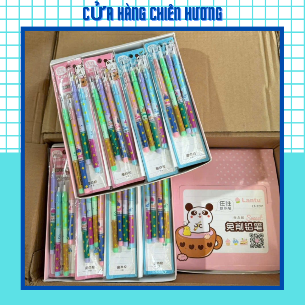 Set 40 cây bút chì khúc nhiều màu
