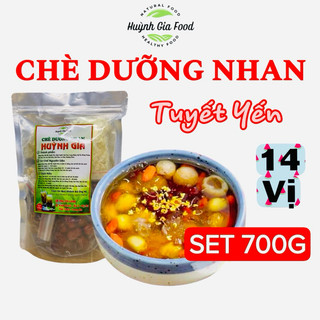   SET 700g  Chè Dưỡng Nhan Tuyết Yến 14 Vị Cao Cấp Nấu Được 45 - 50 Chén 