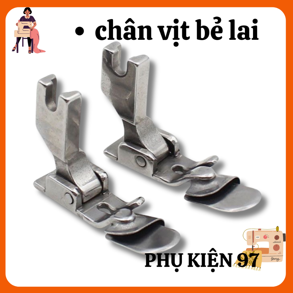 chân vịt bẻ lai [ FREESHIP ] gấp  lai 1 lần , máy công nghiệp