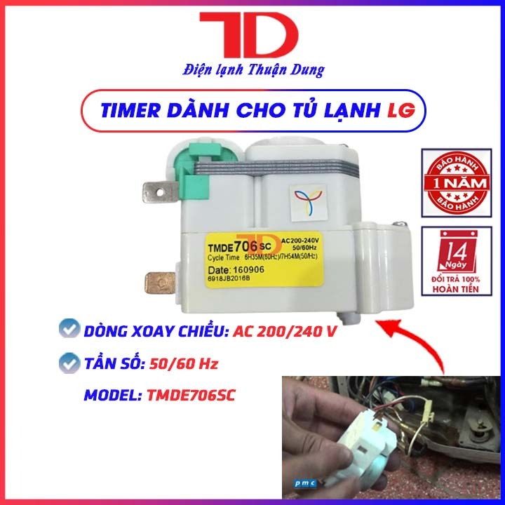 Timer Dành Cho Tủ Lạnh LG, Điện Lạnh Thuận Dung