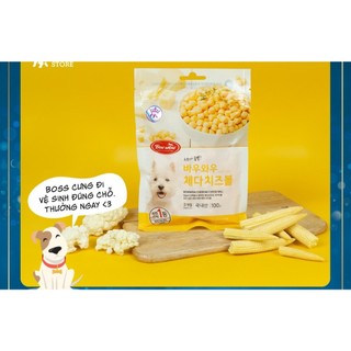 Phô mai viên 100g dành cho chó (phô mai siêu mềm)