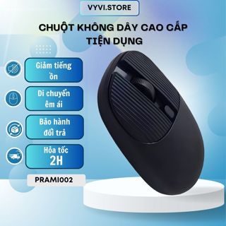 Chuột Không Dây Cao Cấp Prami - Chống Ồn Tùy Chỉnh Tiện Dụng Cho Laptop PRAMI002 | PRAMI039