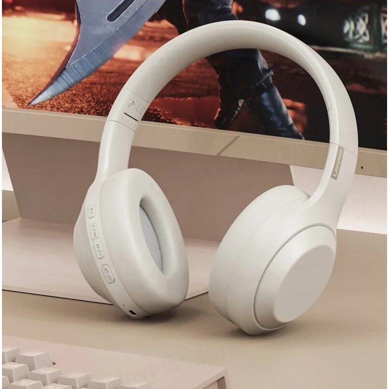 Tai nghe Lenovo TH10 Bluetooth âm thanh nổi giảm ồn thoải mái hợp cho Android IOS PC