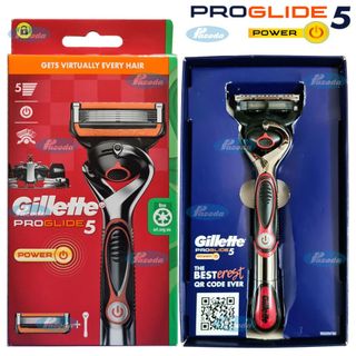 Combo dao cạo râu Gillette Proglide5 Power (1 tay cầm xoay chiều sử dụng pin và 5 đầu cạo 5+1)