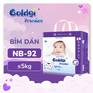 (Mẫu mới nhất- kèm quà ) Bỉm dán/quần Goldgi+ premium / Goldgi X5 / ECO mới ra Nhật size Nb92/S84/M66/M60/L56