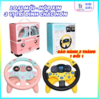 Đồ chơi vô lăng oto cho bé có đèn nhạc xoay 360 độ LOẠI I có hộp