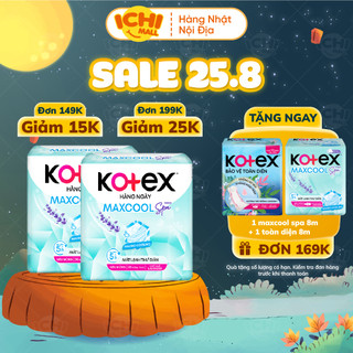 Băng vệ sinh Kotex Max cool French Spa 20 miếng hàng ngày, siêu mỏng