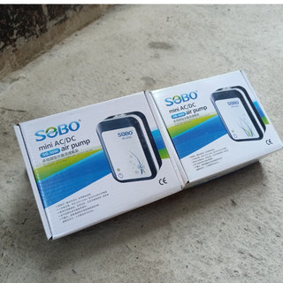 Máy sủi tích điện 2 vòi sobo 3000 Sobo4000 sủi sục tạo khí hồ bể cá cảnh mini