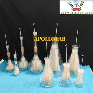 Chổi rửa cọ rửa bình định mức, bình tam giác thí nghiệm