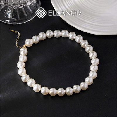 Dây chuyền nữ ngọc trai nhân tạo Eleanor Accessories dạng chuỗi hạt phụ kiện trang sức vòng cổ 7962