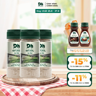 Combo 3 hũ natural sả bột 30gr Dh Foods gia vị ướp tự nhiên, nguyên liệu chế biến món ăn