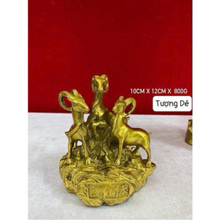 Tam dương khai thái bằng đồng. 3 con dê bằng đồng.