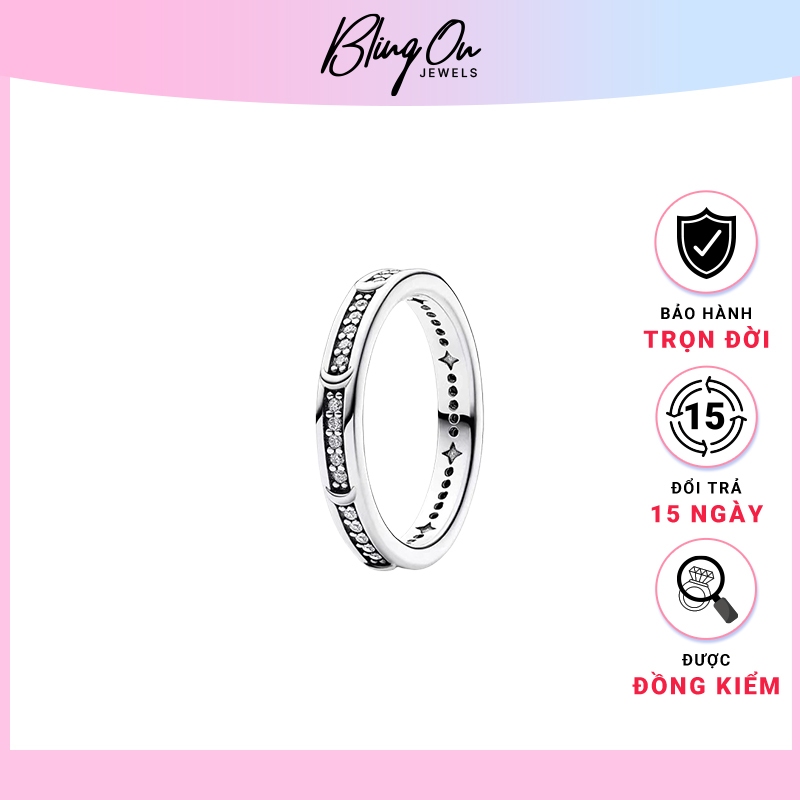 Nhẫn bạc nữ Moon Ring Silver Ring - Bạc S925 cao cấp 8129