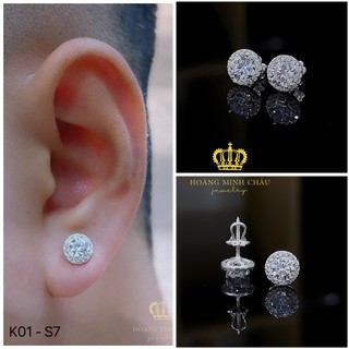 tổng hợp bông tai nụ bạc  Hoàng Minh Châu Jewelry - khuyên tai nam nữ chuẩn bạc cao cấp