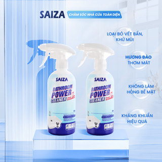 [Combo 2 Chai 1 Vòi] Xịt Vệ Sinh Nhà Tắm Saiza Hương Đào 500ml An Toàn, Lành tính, Kháng Khuẩn