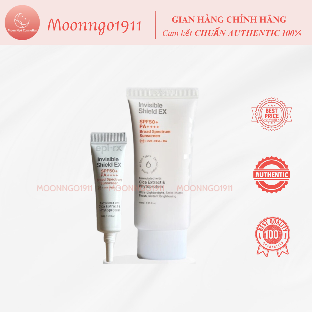 [HÀNG CÔNG TY] Kem Chống Nắng Epi-Rx Invisible Shield EX (40ml + 5ml)