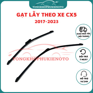Gạt mưa xe Mazda CX5 2017-2023 gạt mềm không xương ( Giá 1 đôi )-Mẫu gạt lẫy