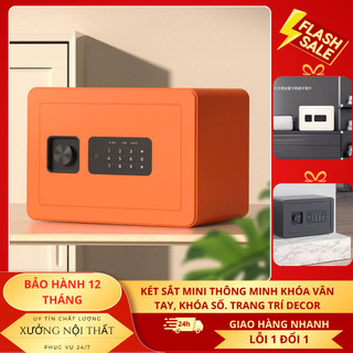 Két Mini Thông Minh văn phòng, Két chống cháy bảo mật an toàn, Két sắt decor két sắt cho bé, Két mini gia đình - SIÊU RẺ