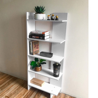 Kệ Sách Gỗ 💗FREESHIP💗 Kệ Góc Gỗ 5 Tầng Màu Trắng