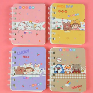 SỔ GHI CHÚ LÒ XO MINI IN HOẠT TIẾT NGẪU NHIÊN