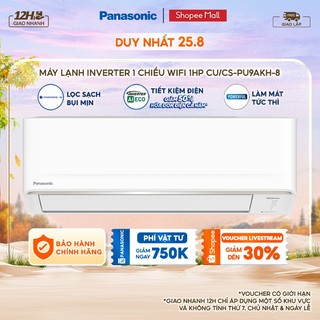 Máy lạnh/ điều hòa panasonic inverter cu/cs-pu9akh-8 - công suất 1hp - một chiều