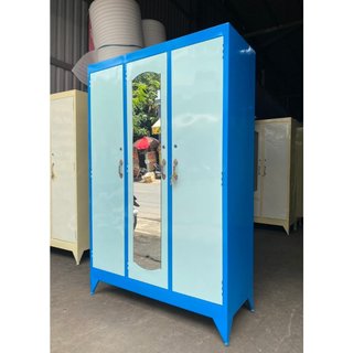 TỦ SẮT ĐỰNG QUẦN ÁO SƠN DẦU 3 CỬA
