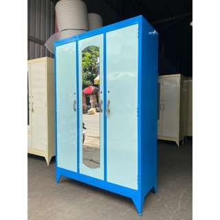 TỦ SẮT ĐỰNG QUẦN ÁO SƠN DẦU 3 CỬA