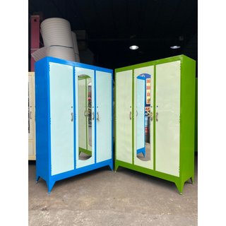 TỦ SẮT ĐỰNG QUẦN ÁO SƠN DẦU 3 CỬA