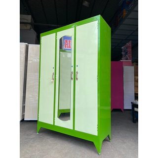 TỦ SẮT ĐỰNG QUẦN ÁO SƠN DẦU 3 CỬA