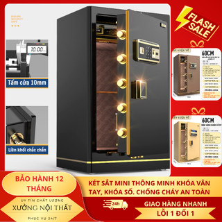 Két Sắt thông minh khóa vân tay khóa số điện tử, két sắt gia đinh ,két sắt văn phòng bảo mật cao chống cháy có báo động