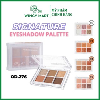 Bảng Phấn Mắt 6 Ô ODBO Signature Eyeshadow Palette OD276 Sắc Tố Đậm, Lâu Trôi Cho Mắt, Má Hồng Thái Lan