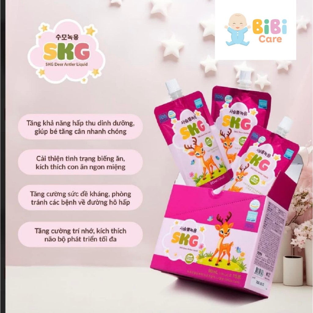 Gạc Hươu Non SKG giúp bé ăn ngon, tăng cân, tăng đề kháng, thông minh