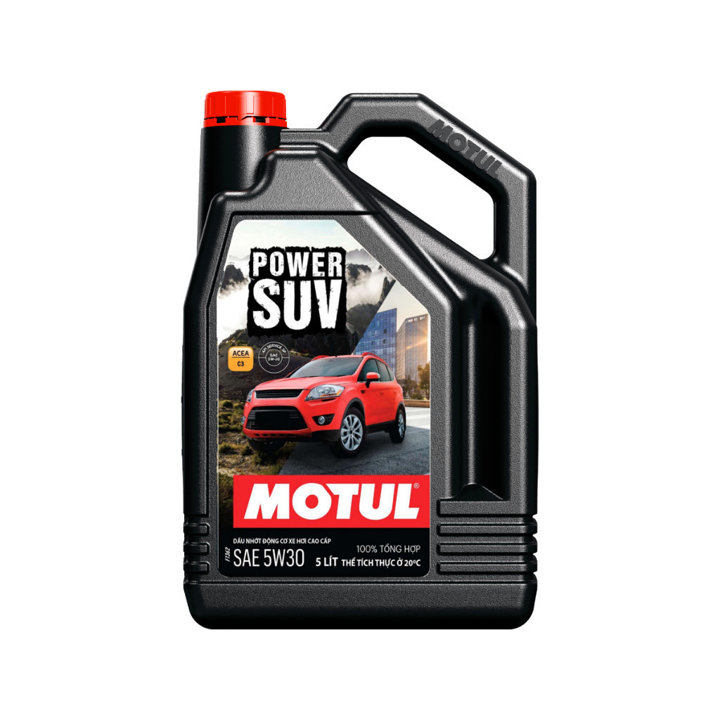 Dầu Nhớt Xe Hơi - Ô Tô MOTUL POWER SUV 5W30 Chai 1 Lit - Can 5 Lit Tổng Hợp 100%